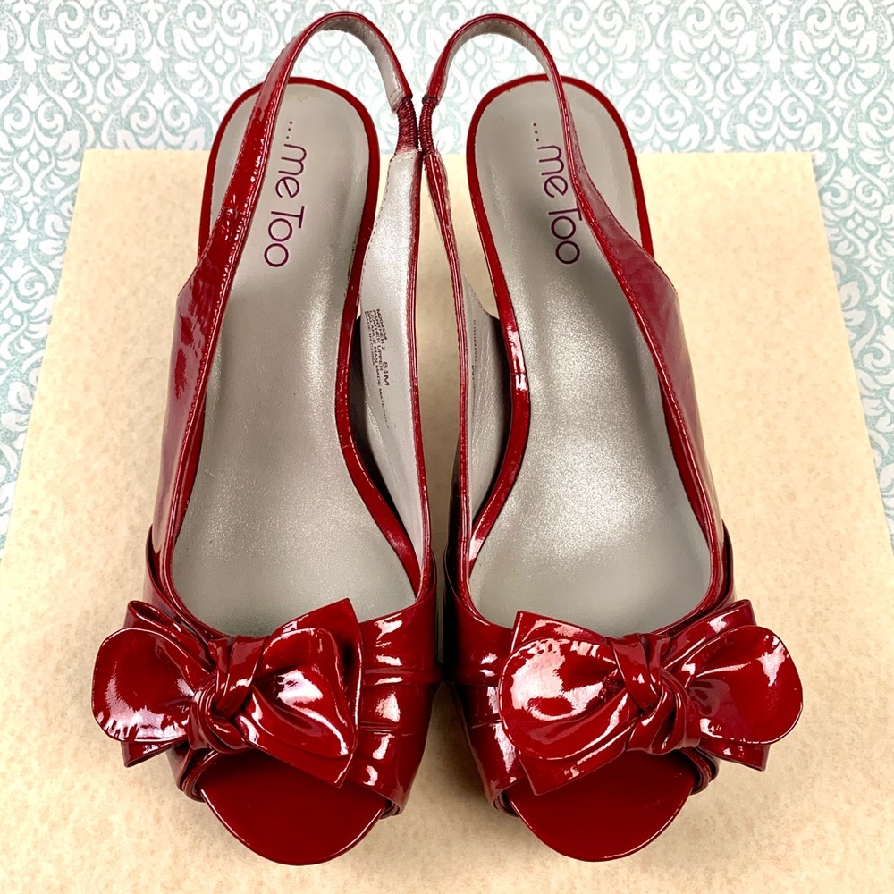 🍒 Cherry Red Vintage Style Heels